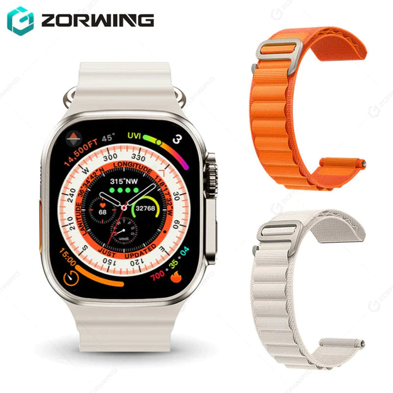 H11 Ultra Smart Watch for Men - 49mm GPS NFC Titanium Alloy Fitness Watch with 173 Sport Modes, Compatible with Android and iOS, Featuring Secure Strap Lock