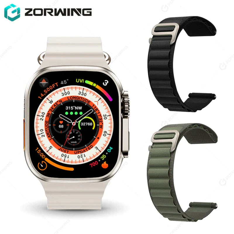 H11 Ultra Smart Watch for Men - 49mm GPS NFC Titanium Alloy Fitness Watch with 173 Sport Modes, Compatible with Android and iOS, Featuring Secure Strap Lock