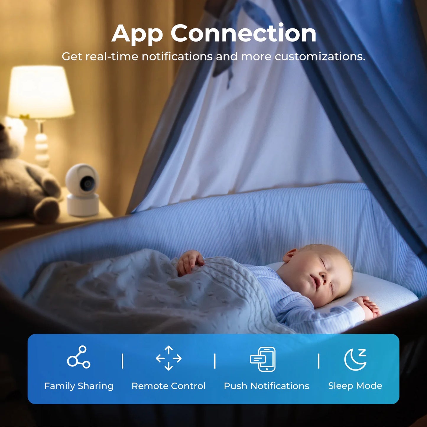 Peek-a-View - Smart 360° Indoor Security Camera – 3K Ultra HD | Color Night Vision | Baby & Pet Monitoring | Wi-Fi 6 | AI Motion Detection