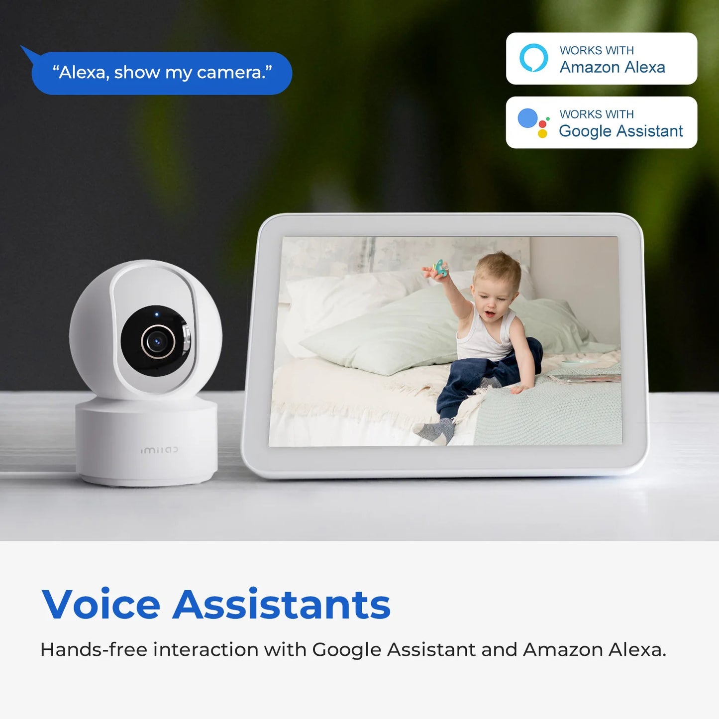 Peek-a-View - Smart 360° Indoor Security Camera – 3K Ultra HD | Color Night Vision | Baby & Pet Monitoring | Wi-Fi 6 | AI Motion Detection