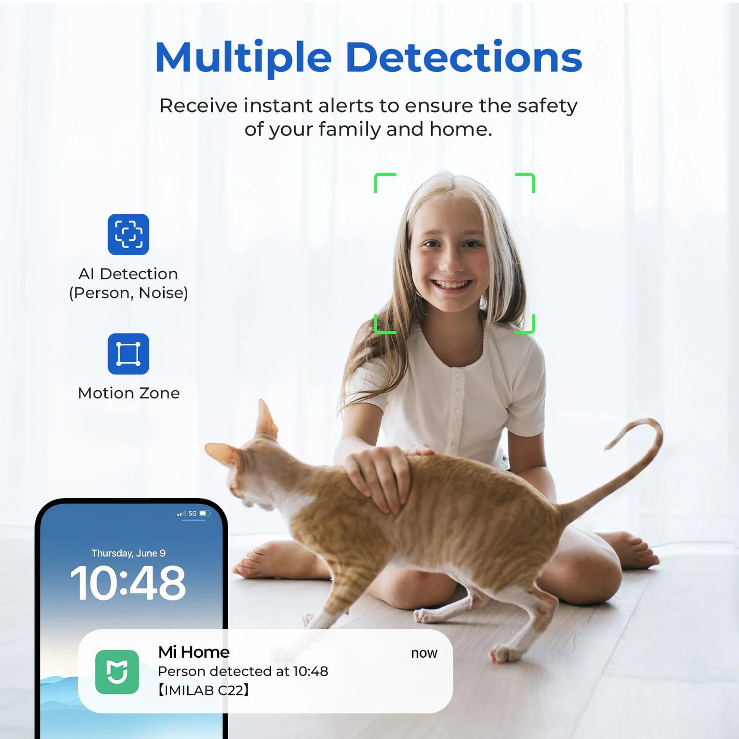 Peek-a-View - Smart 360° Indoor Security Camera – 3K Ultra HD | Color Night Vision | Baby & Pet Monitoring | Wi-Fi 6 | AI Motion Detection