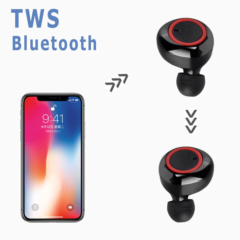 Y50 Bluetooth 5.0 TWS Wireless Earbuds with Charging Case - Stereo Gaming Headset for Mobile Devices
