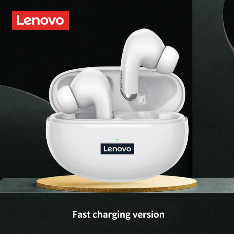 Lenovo LP5 Wireless Bluetooth Earbuds - HiFi Music Headphones with Microphone, Sports Waterproof Design, 2022 Model