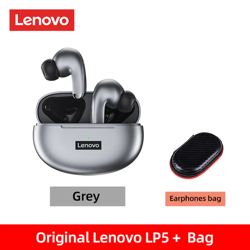 Lenovo LP5 Wireless Bluetooth Earbuds - HiFi Music Headphones with Microphone, Sports Waterproof Design, 2022 Model