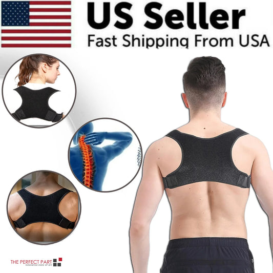 Adjustable Posture Corrector for Back and Shoulder Support - Unisex Brace Belt