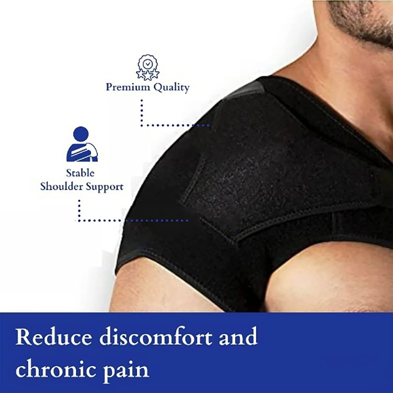 Shoulder Compression Sleeve for Rotator Cuff and AC Joint Pain Relief