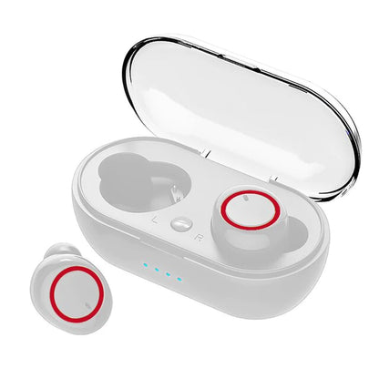 Y50 Bluetooth 5.0 TWS Wireless Earbuds with Charging Case - Stereo Gaming Headset for Mobile Devices