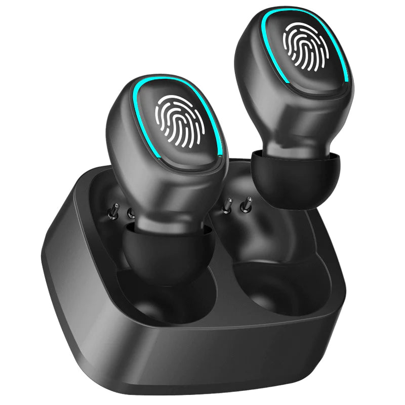 Wireless Bluetooth Headset with Touch Control - High-Quality Mini Earplugs, Sweat-Resistant, HD Sound Quality, Universal Compatibility