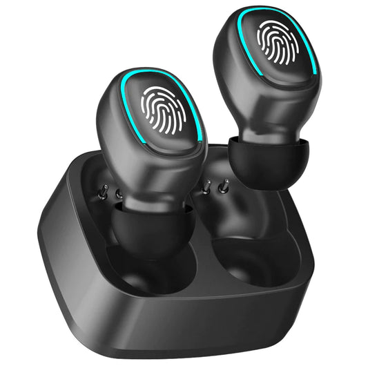 Wireless Bluetooth Headset with Touch Control - High-Quality Mini Earplugs, Sweat-Resistant, HD Sound Quality, Universal Compatibility