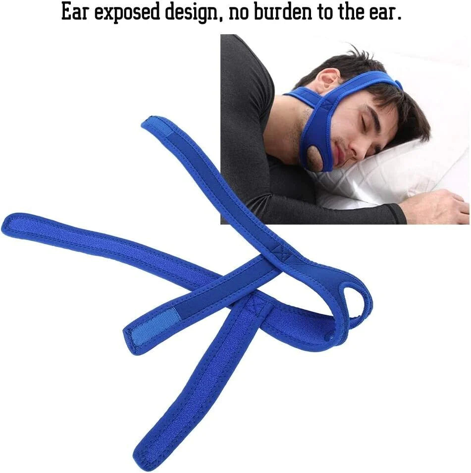 Anti-Snoring Chin Strap for Sleep Apnea Relief and Improved Sleep Quality