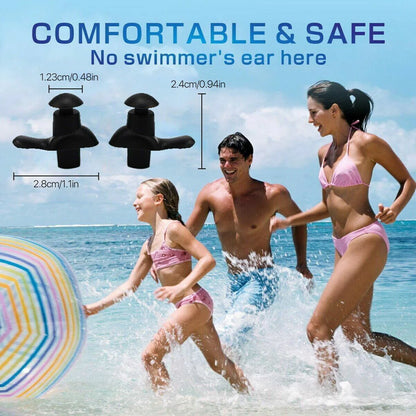 Soft Silicone Ear Plugs for Swimming Sleeping anti Snore Reusable