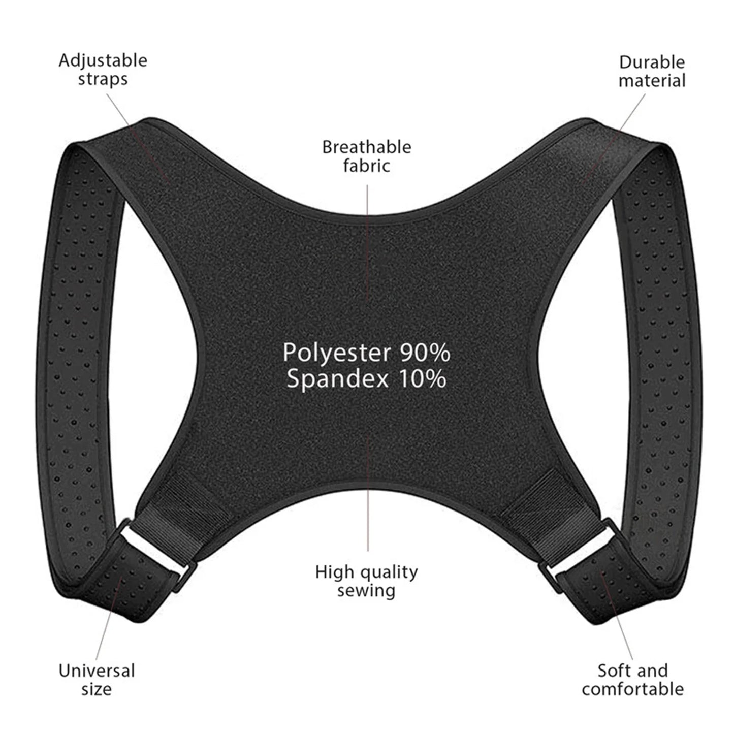 Adjustable Posture Corrector for Back and Shoulder Support - Unisex Brace Belt