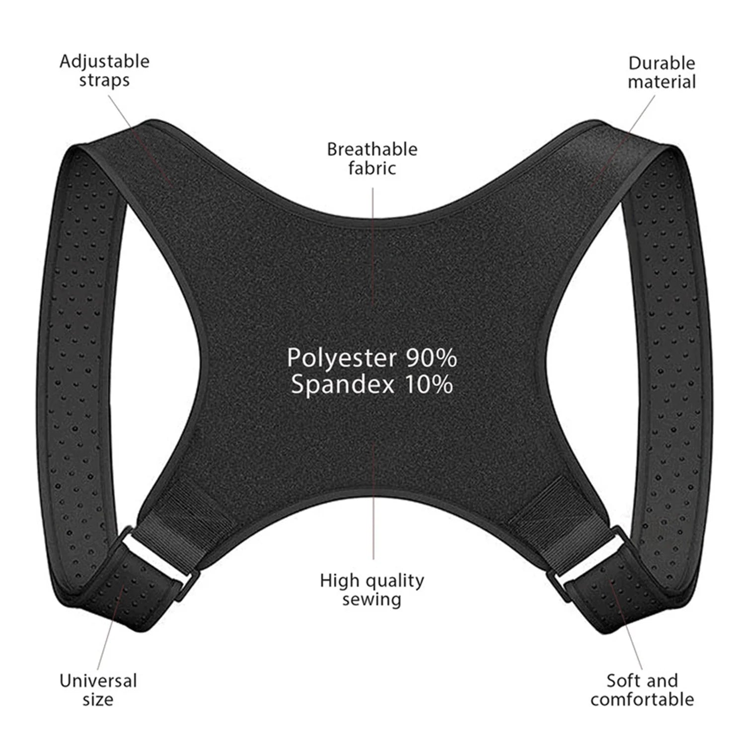Adjustable Posture Corrector for Back and Shoulder Support - Unisex Brace Belt
