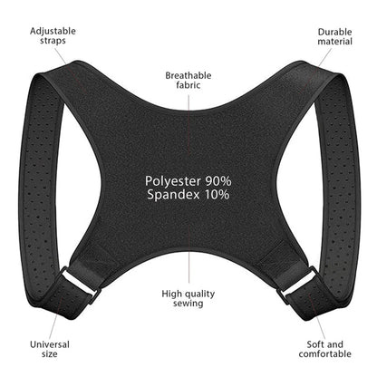 Adjustable Posture Corrector for Back and Shoulder Support - Unisex Brace Belt