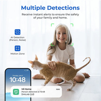 Peek-a-View - Smart 360° Indoor Security Camera – 3K Ultra HD | Color Night Vision | Baby & Pet Monitoring | Wi-Fi 6 | AI Motion Detection