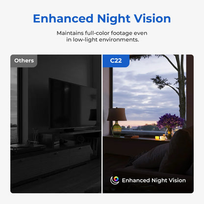 Peek-a-View - Smart 360° Indoor Security Camera – 3K Ultra HD | Color Night Vision | Baby & Pet Monitoring | Wi-Fi 6 | AI Motion Detection