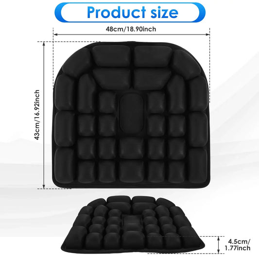 Inflatable Seat Cushion 3D Air Bags Travel Cushion Lightweight Breathable anti Pressure Ulcer Cushion for Car Office Chair Home
