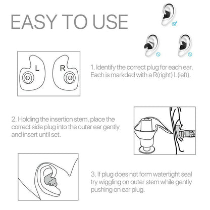 Soft Silicone Ear Plugs for Swimming Sleeping anti Snore Reusable