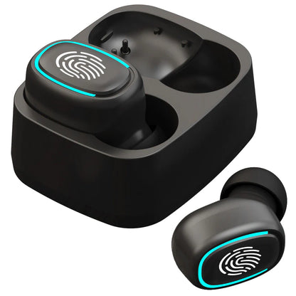 Wireless Bluetooth Headset with Touch Control - High-Quality Mini Earplugs, Sweat-Resistant, HD Sound Quality, Universal Compatibility