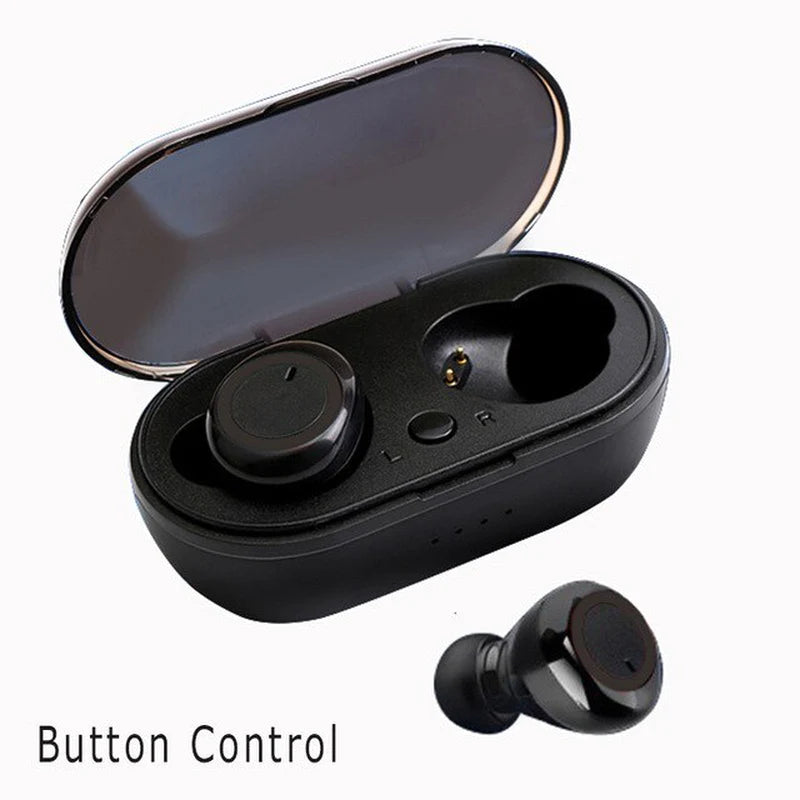 Y50 Bluetooth 5.0 TWS Wireless Earbuds with Charging Case - Stereo Gaming Headset for Mobile Devices