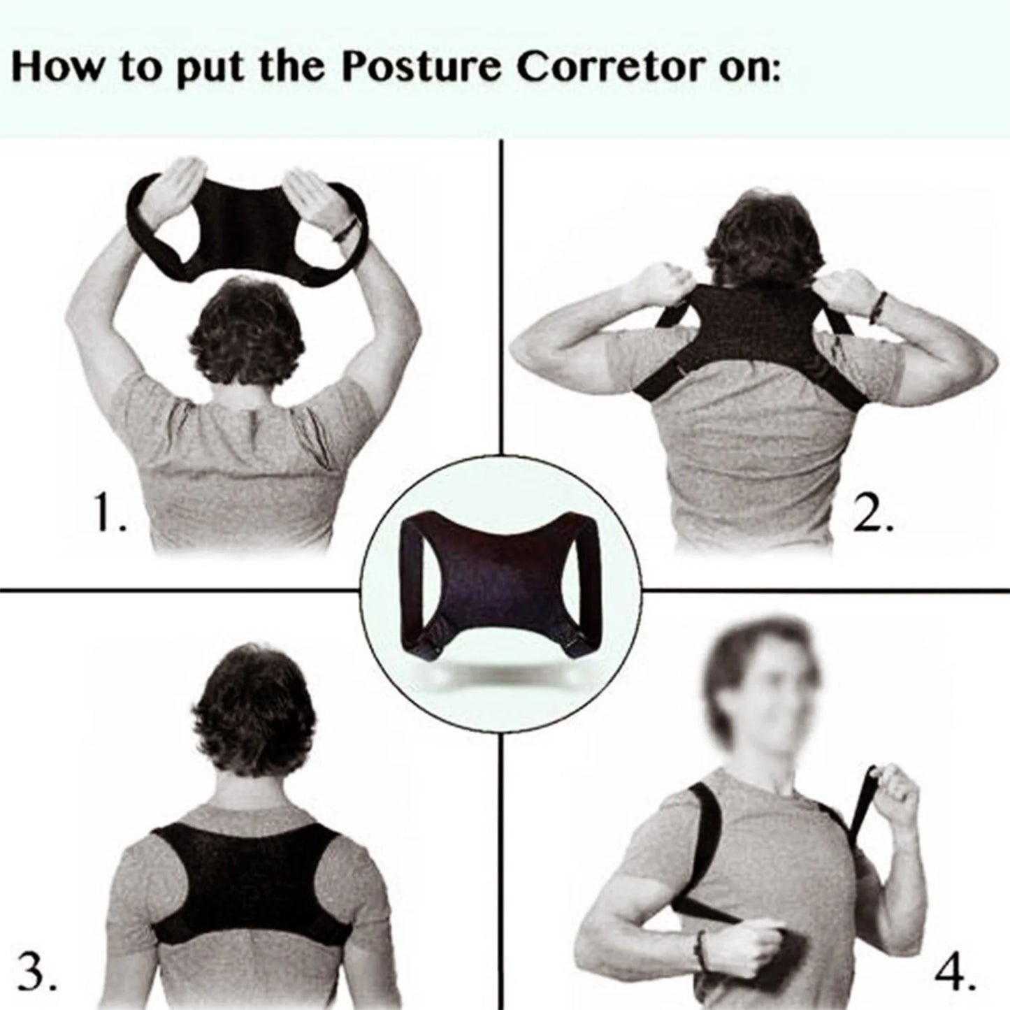 Adjustable Posture Corrector for Back and Shoulder Support - Unisex Brace Belt