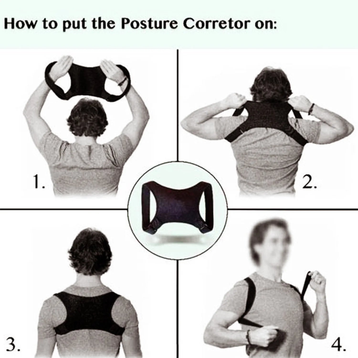 Adjustable Posture Corrector for Back and Shoulder Support - Unisex Brace Belt