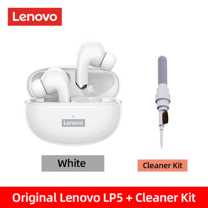 Lenovo LP5 Wireless Bluetooth Earbuds - HiFi Music Headphones with Microphone, Sports Waterproof Design, 2022 Model