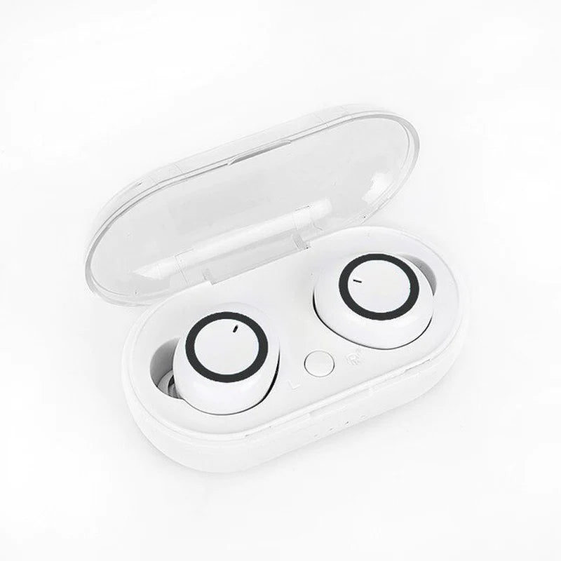 Y50 Bluetooth 5.0 TWS Wireless Earbuds with Charging Case - Stereo Gaming Headset for Mobile Devices