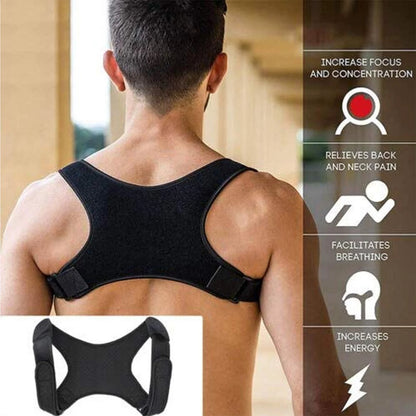 Adjustable Posture Corrector for Back and Shoulder Support - Unisex Brace Belt