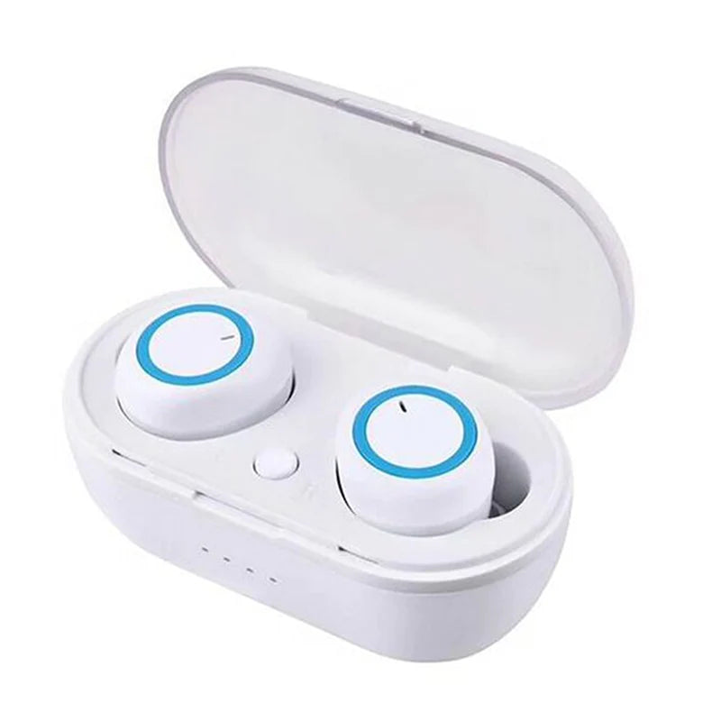 Y50 Bluetooth 5.0 TWS Wireless Earbuds with Charging Case - Stereo Gaming Headset for Mobile Devices